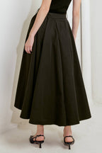 ROUGE ALLURE WOVEN FULL MIDI SKIRT Flying Tomato