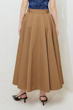 ROUGE ALLURE WOVEN FULL MIDI SKIRT Flying Tomato