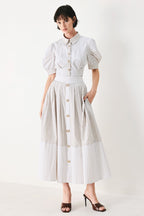 COASTAL LIGHT WOVEN MIDI SKIRT Flying Tomato