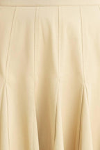 PALE FRAME WOVEN TAUPE CIRCLE SKIRT Flying Tomato