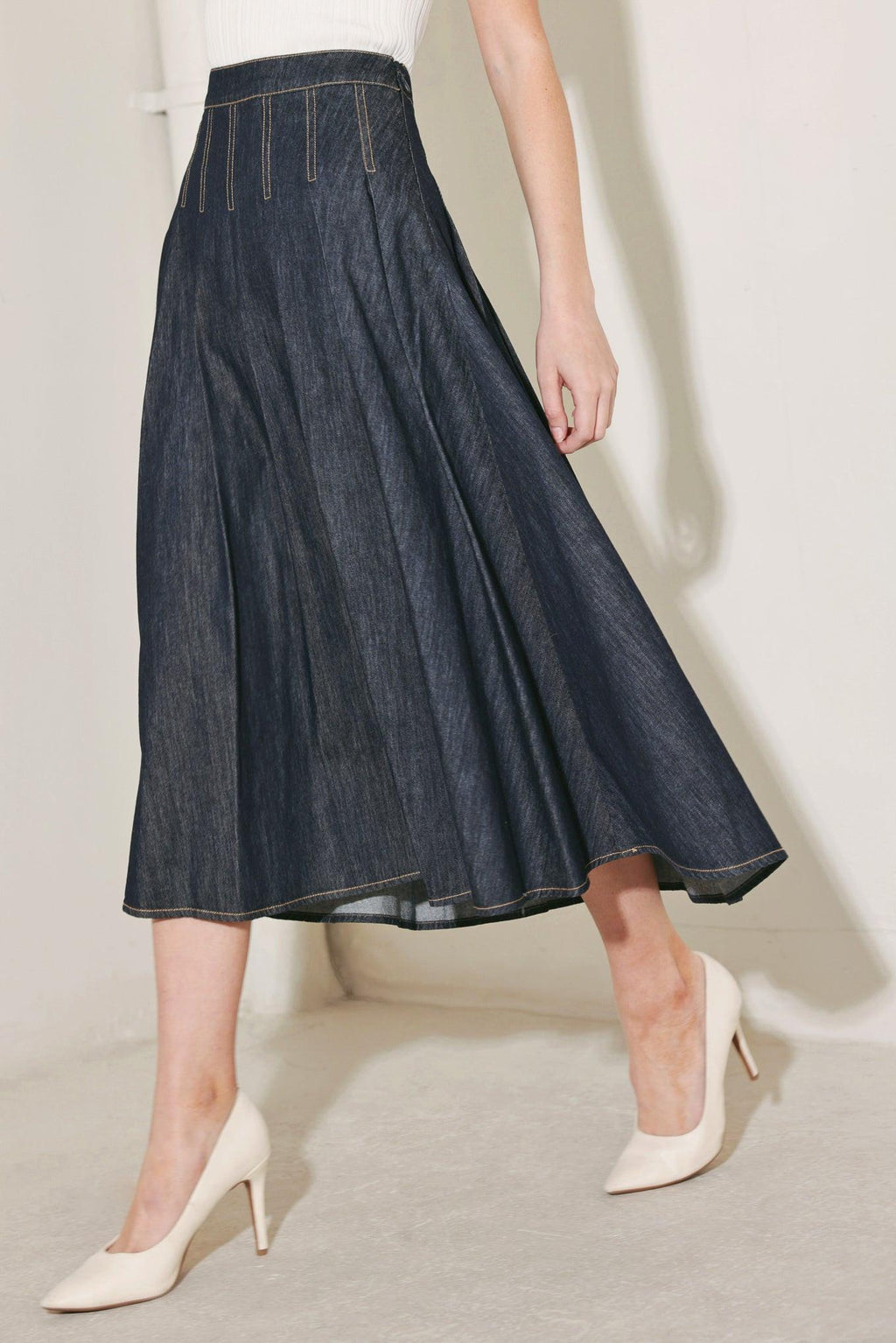MAIN STAGE CLASSIC DENIM CIRCLE SKIRT Flying Tomato