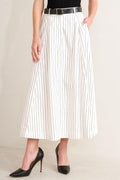UPTOWN STRIPE WOVEN MDI CIRCLE SKIRT Flying Tomato