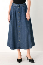 SWEET TALKER DENIM CIRCLE MIDI SKIRT Flying Tomato