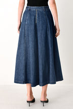 SWEET TALKER DENIM CIRCLE MIDI SKIRT Flying Tomato