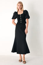 EVERYDAY PERFECTION WOVEN MIDI SKIRT Flying Tomato