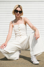 ROYAL AFFAIR WOVEN JUMPSUIT Flying Tomato
