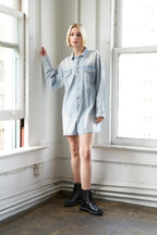 TURNING POINT DENIM ROMPER Flying Tomato
