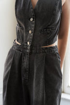 RAIN OR SHINE DENIM JUMPSUIT Flying Tomato