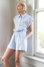 LOST IN THOUGHT WOVEN ROMPER Flying Tomato