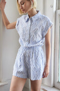 LOST IN THOUGHT WOVEN ROMPER Flying Tomato