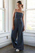 STOLEN GLANCES DENIM JUMPSUIT Flying Tomato