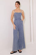 BEGIN AGAIN BLUE DENIM JUMPSUIT Flying Tomato