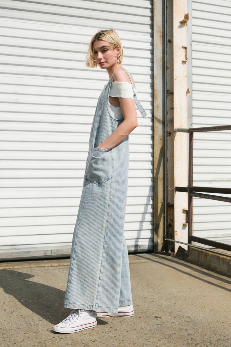 JOURNEY OF LOVE DENIM JUMPSUIT Flying Tomato
