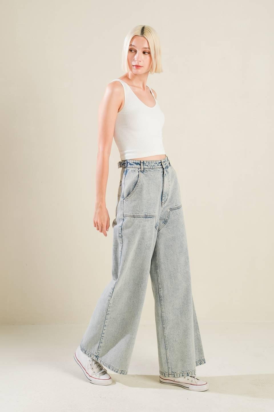 IF I KNOW ME DENIM PANTS Flying Tomato