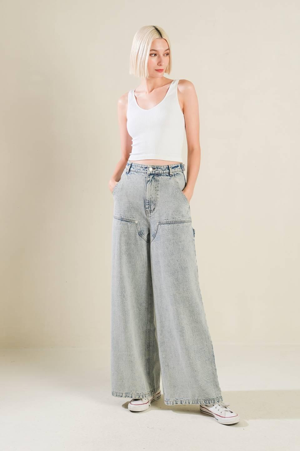 IF I KNOW ME DENIM PANTS Flying Tomato