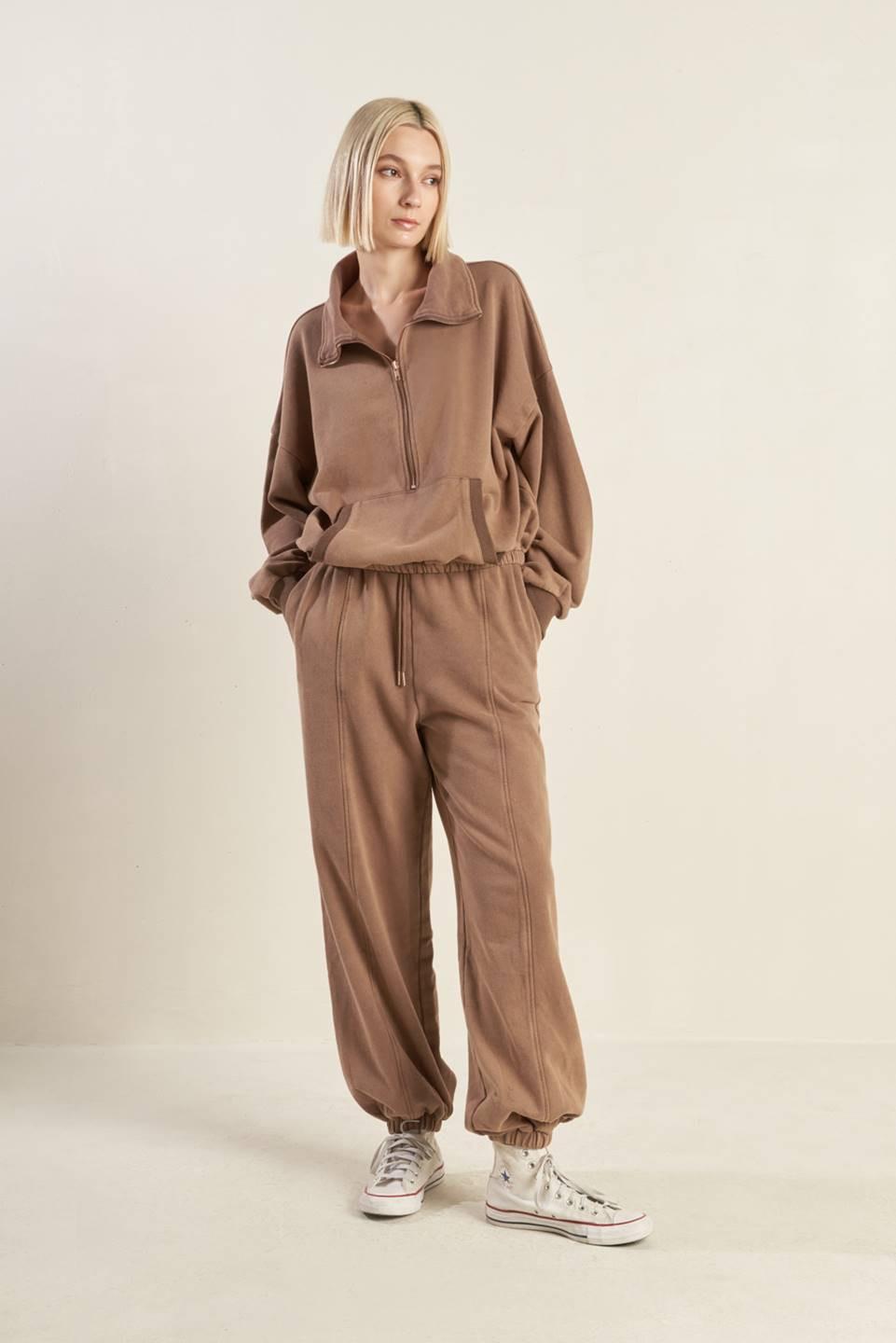 DELIGHTFUL DRAPE FRENCH TERRY JOGGER PANTS Flying Tomato
