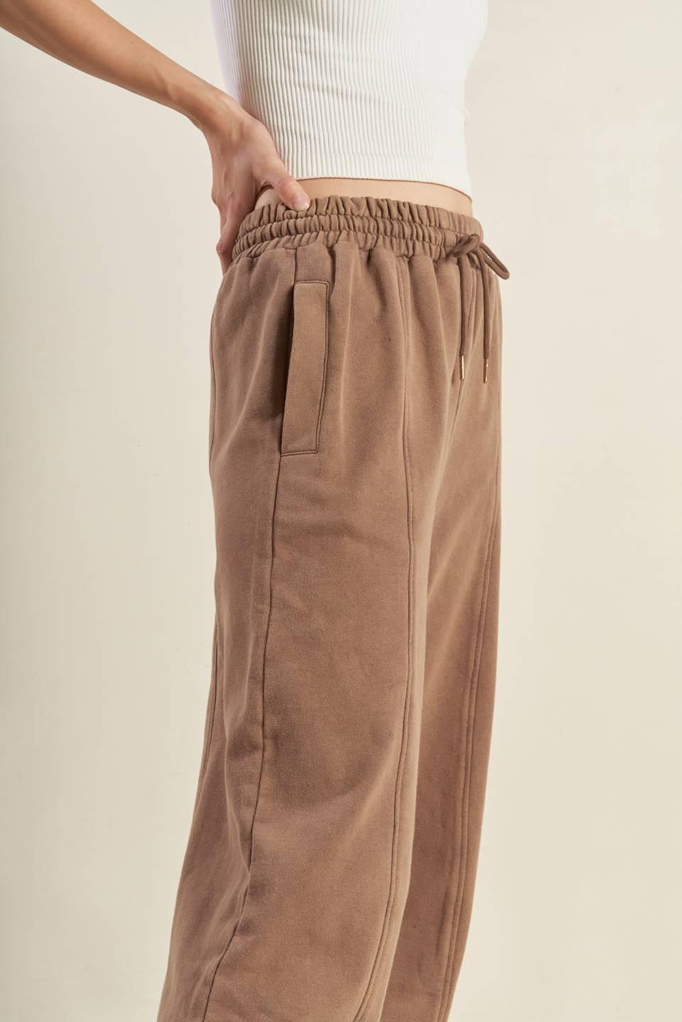 DELIGHTFUL DRAPE FRENCH TERRY JOGGER PANTS Flying Tomato