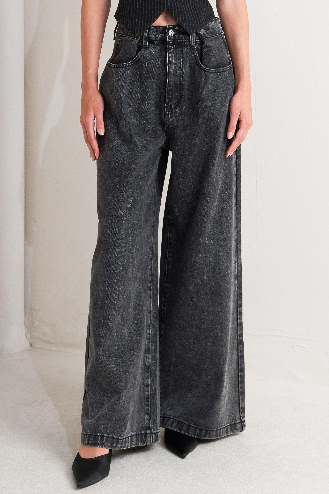 TAKE MY WORD DENIM PANTS Flying Tomato