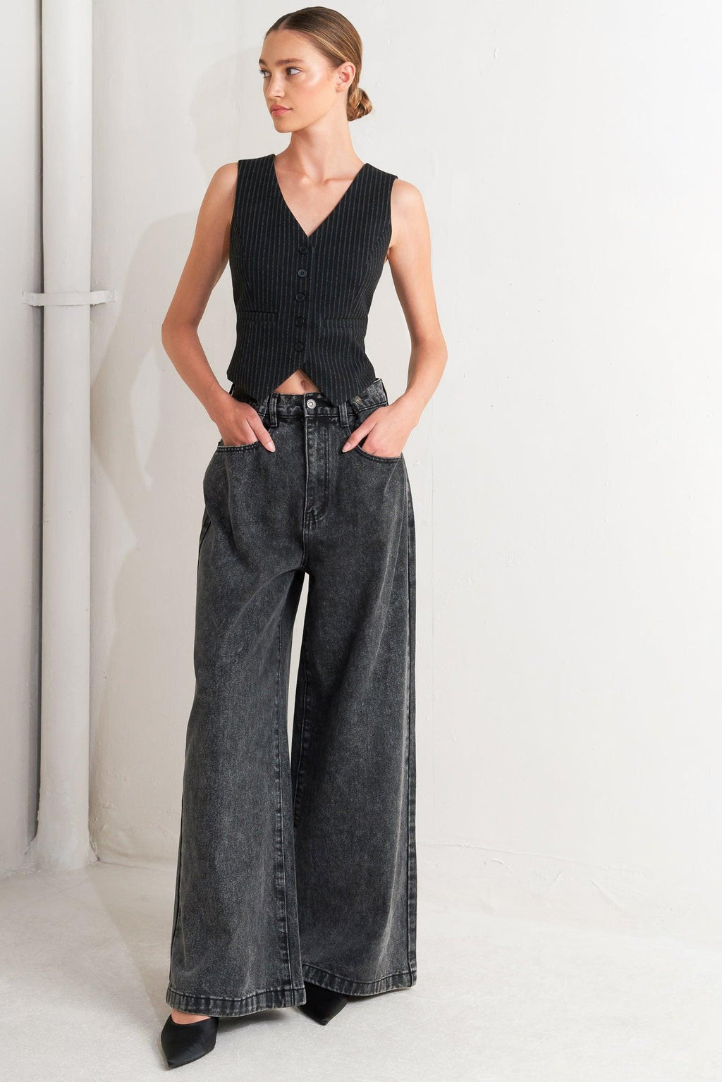 TAKE MY WORD DENIM PANTS Flying Tomato