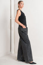 TAKE MY WORD DENIM PANTS Flying Tomato