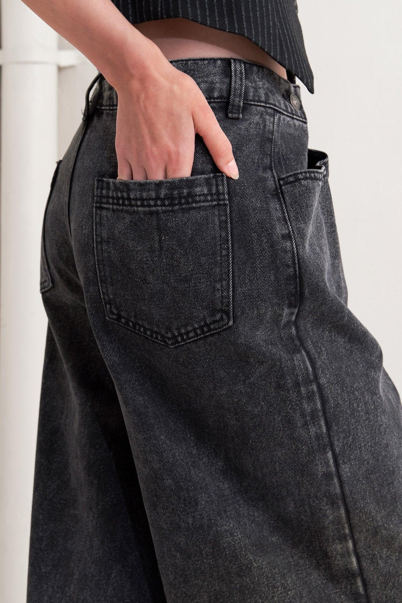 TAKE MY WORD DENIM PANTS Flying Tomato