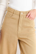 ELEGANT ELEVATION WOVEN TWILL PANTS Flying Tomato