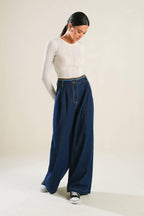 CRISP CANVAS DENIM PANTS Flying Tomato