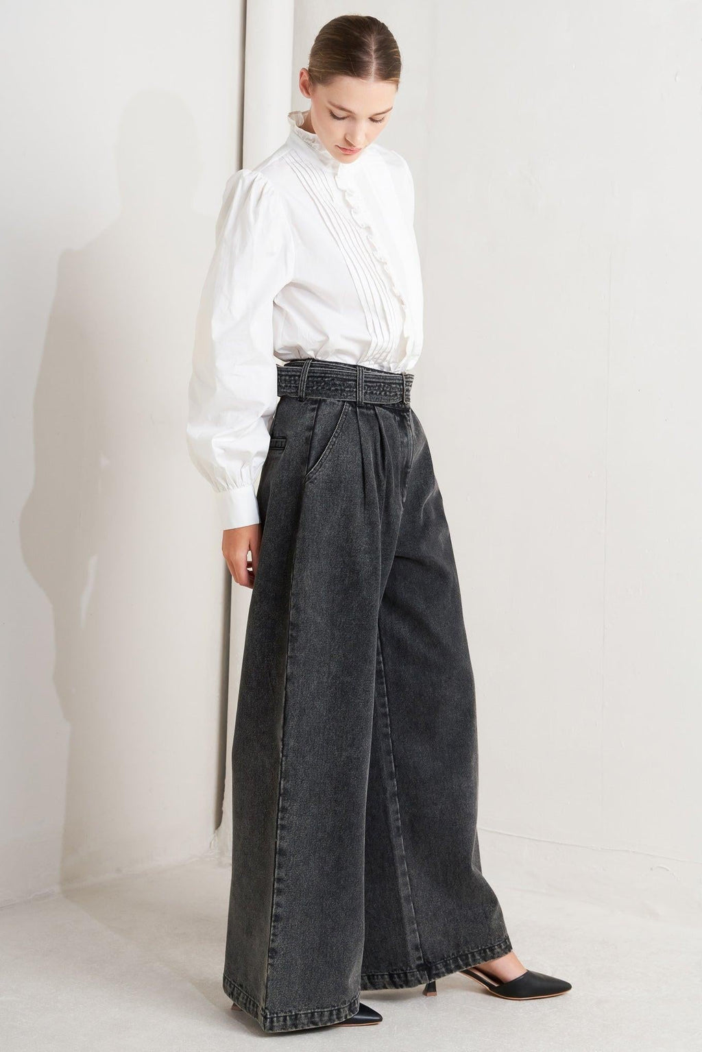 THINK OF ME DENIM PANTS Flying Tomato