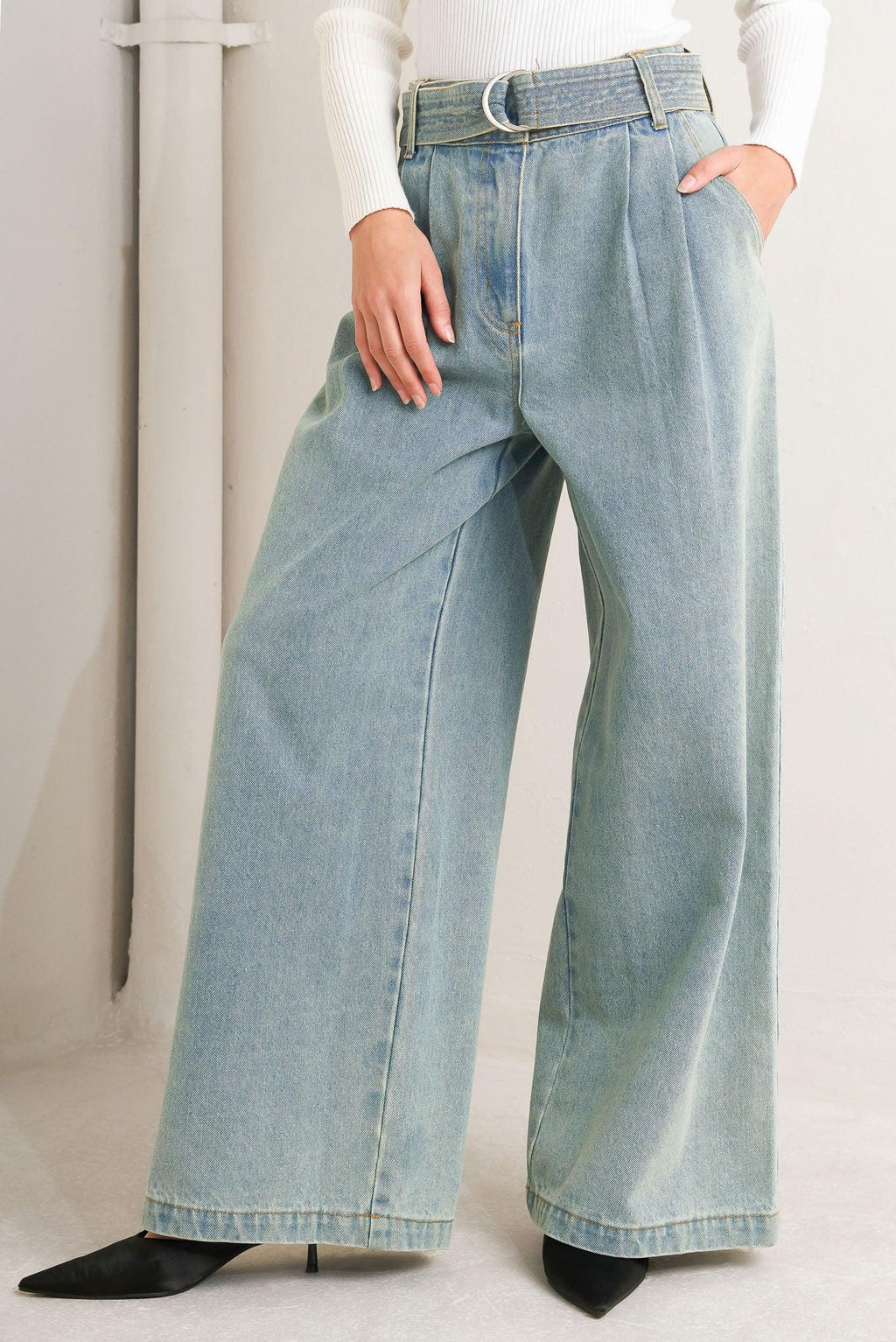 THINK OF ME DENIM PANTS Flying Tomato