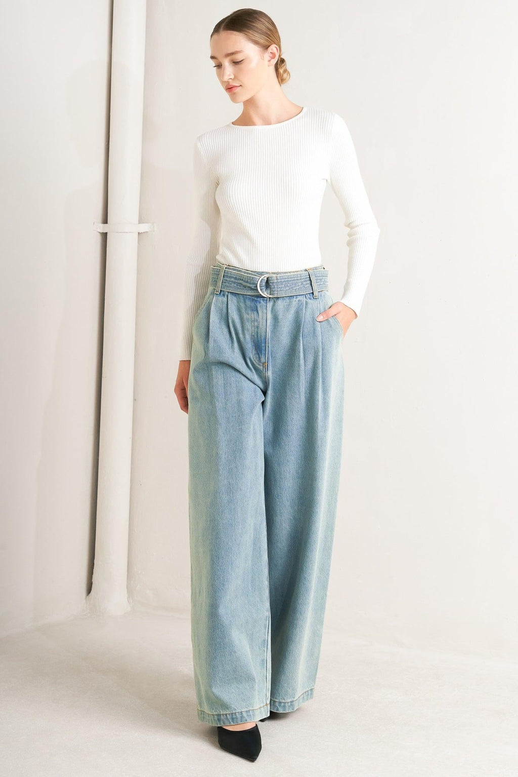 THINK OF ME DENIM PANTS Flying Tomato