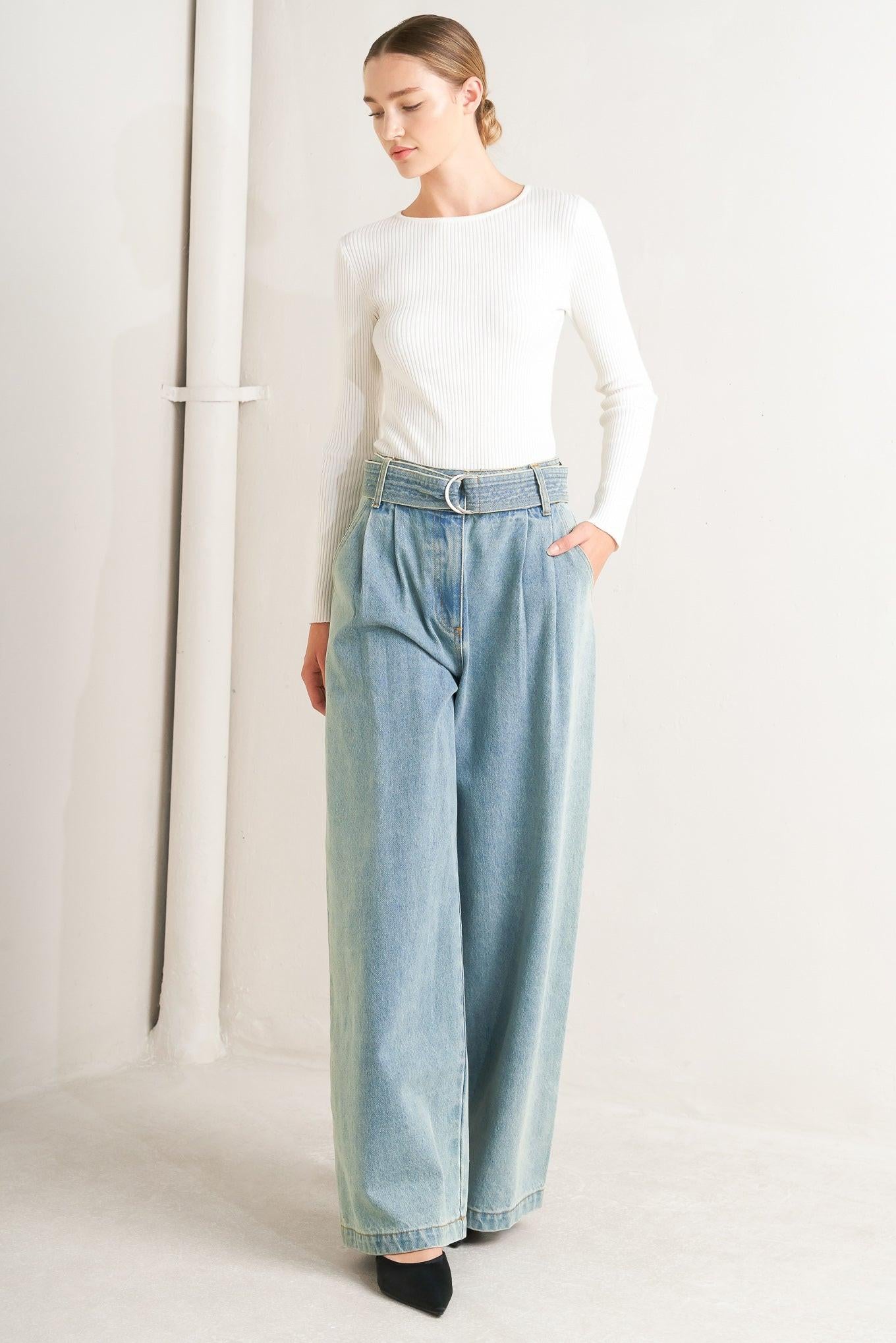 THINK OF ME DENIM PANTS Flying Tomato