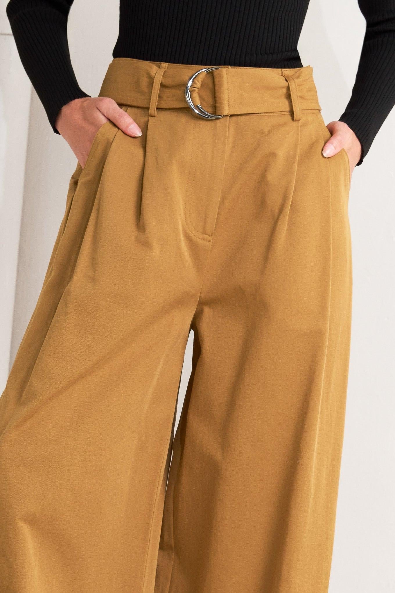 ELEGANCE UNVEILED WOVEN PANTS Flying Tomato