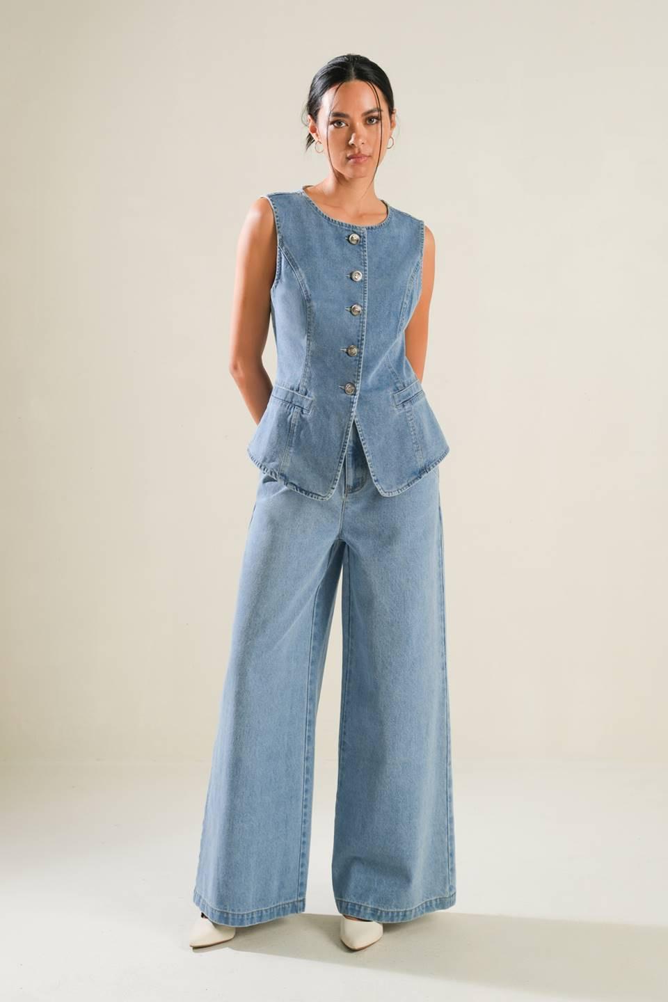 ADVENTURE AWAITS DENIM PANTS Flying Tomato