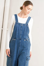 LET ME TALK DENIM CARGO PANTS Flying Tomato