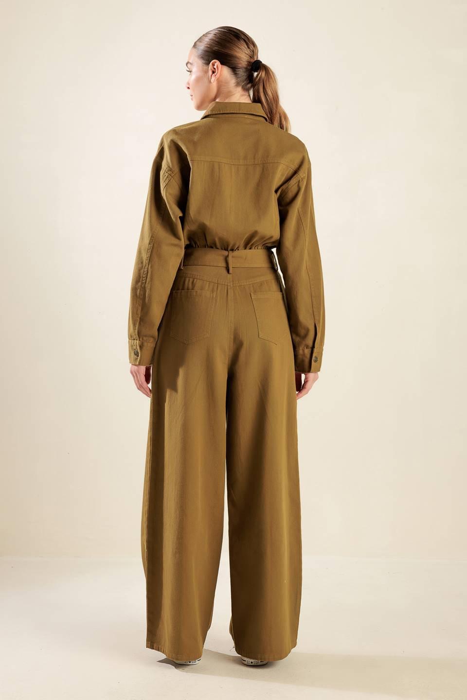 FLEETING WHISPERS TWILL JUMPSUIT Flying Tomato