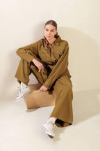 FLEETING WHISPERS TWILL JUMPSUIT Flying Tomato