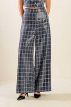 TRAVELING FAR NAVY SEQUIN PANTS Flying Tomato