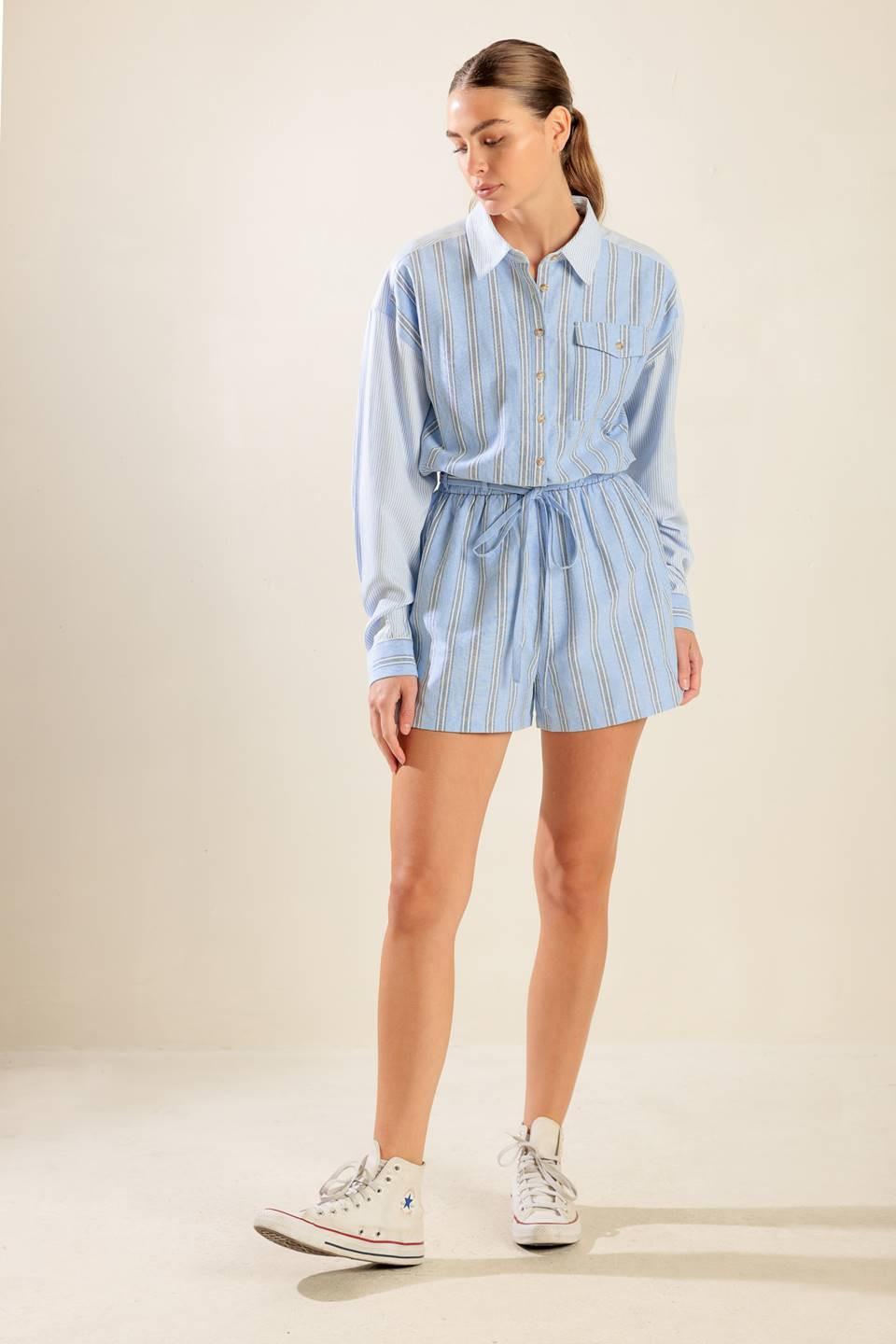 HOLD ME CLOSE WOVEN ROMPER Flying Tomato