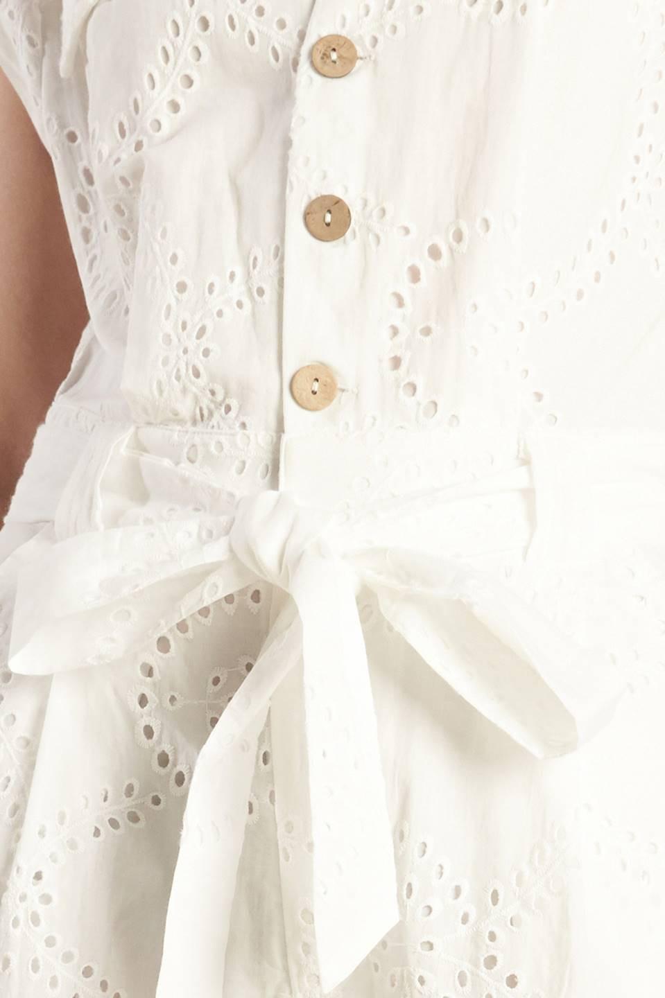 KNOW BETTER WOVEN EYELET JUMPSUIT Flying Tomato