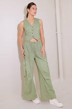 DRIFTING CURRENTS OLIVE WOVEN PANTS Flying Tomato