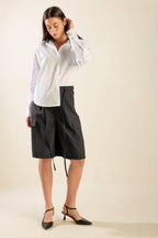 SEE WHAT HAPPENS WOVEN BERMUDA SHORTS Flying Tomato