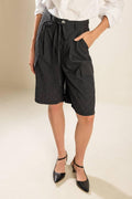 SEE WHAT HAPPENS WOVEN BERMUDA SHORTS Flying Tomato