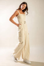 LOVE SOMEBODY WOVEN JUMPSUIT Flying Tomato