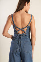 CLEAN GIRL DENIM JUMPSUIT Flying Tomato
