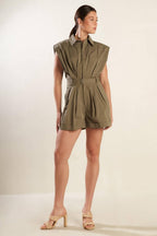 HEART OF A WOMAN WOVEN ROMPER Flying Tomato