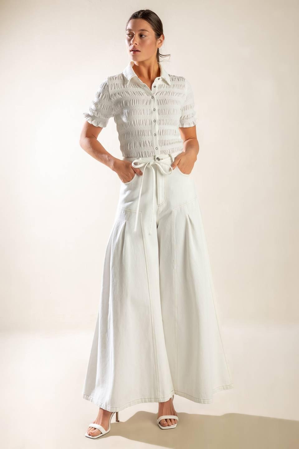 EVERY SUNDAY WHITE WOVEN PANTS Flying Tomato