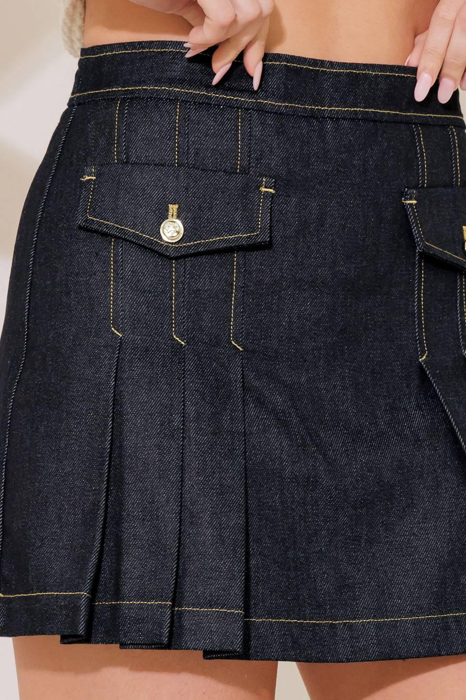 A FRESH PICK INDIGO DENIM SKORT Flying Tomato