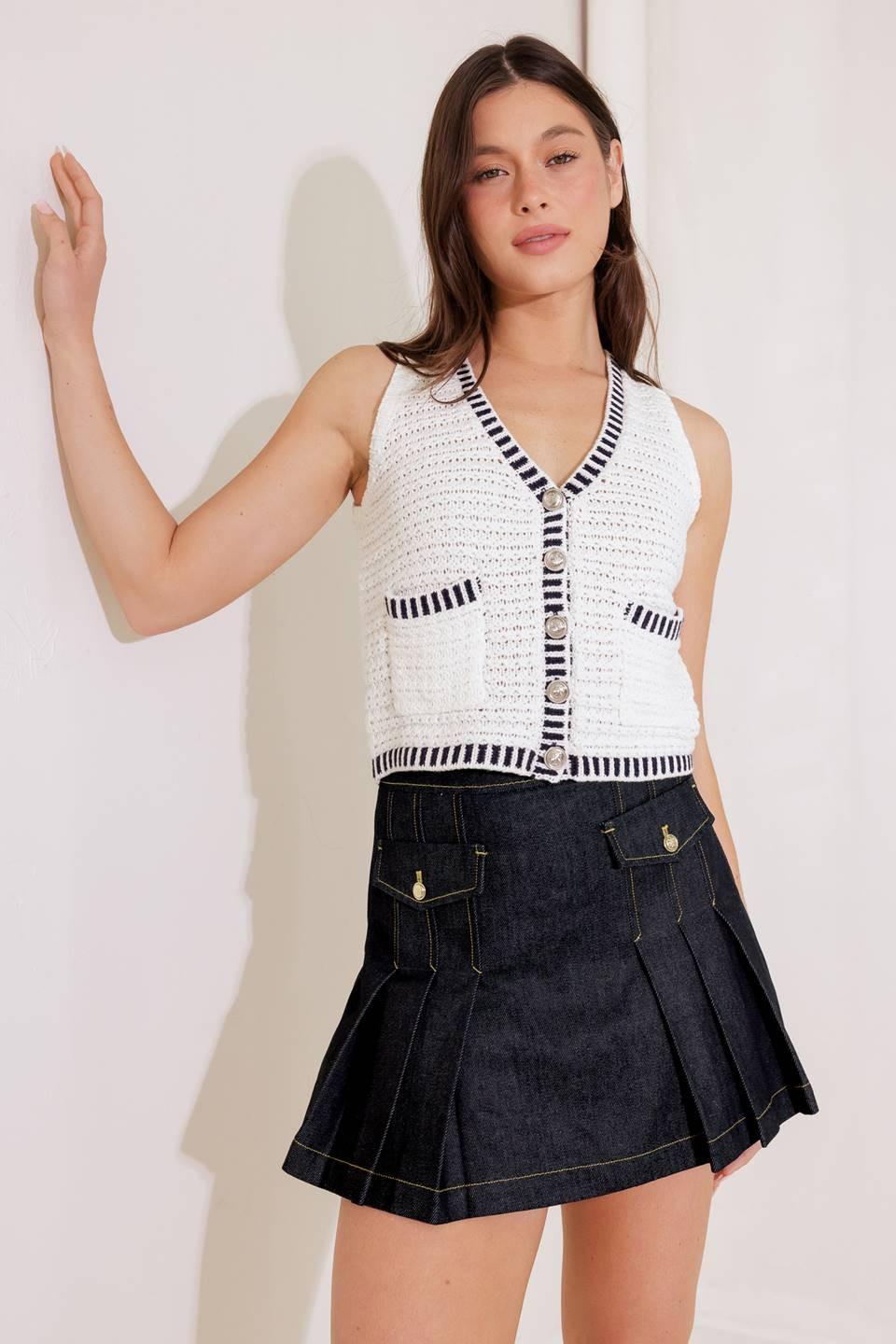 A FRESH PICK INDIGO DENIM SKORT Flying Tomato