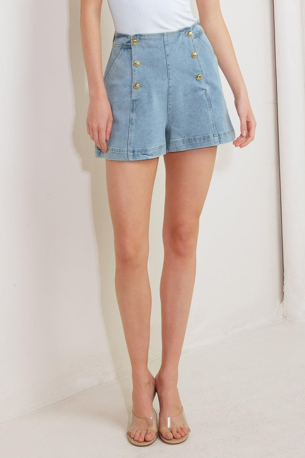 ANGEL WINGS AND CHAMOMILE WOVEN SKORT Flying Tomato