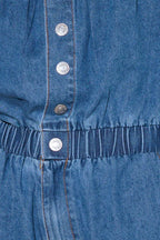 GRACEFULLY WRAPPED MEDIUM DENIM ROMPER Flying Tomato